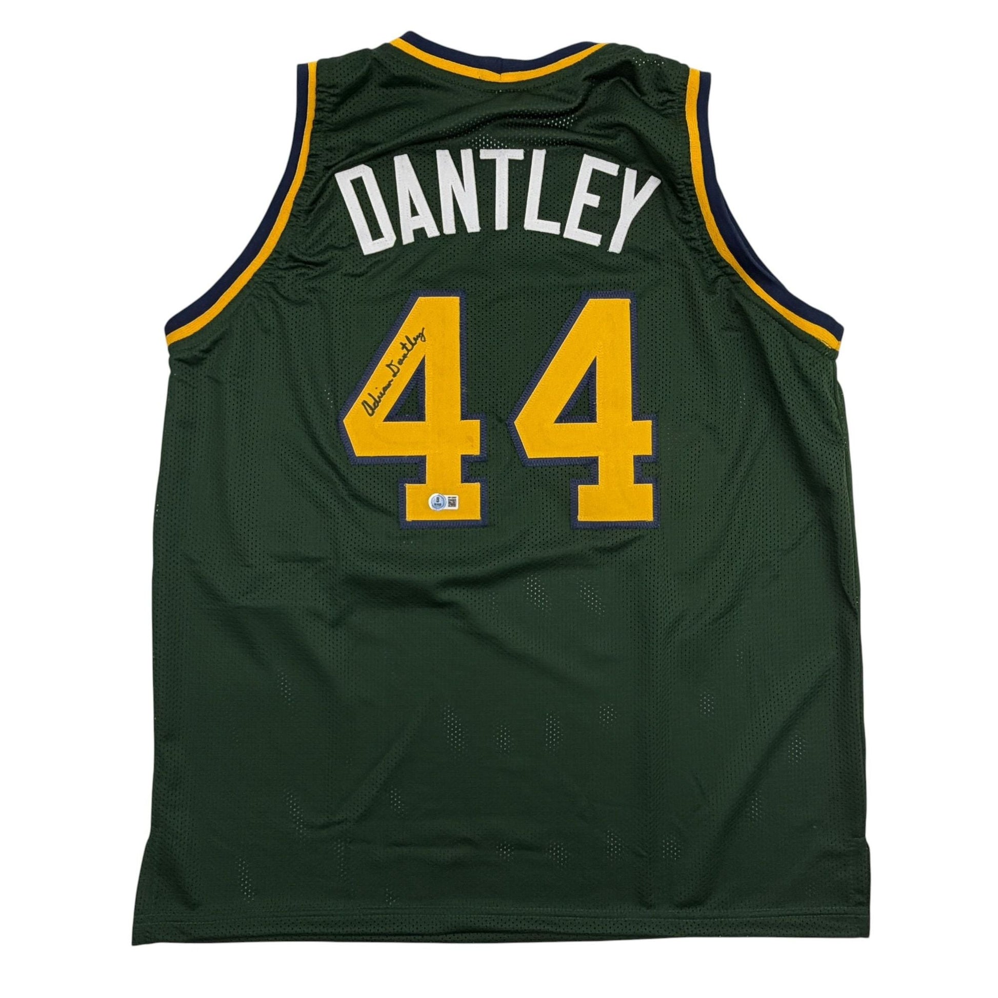 Autographed/Signed Adrian Dantley Notre Dame White College Basketball Jersey Beckett BAS COA