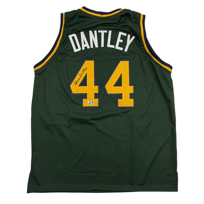 Autographed/Signed Adrian Dantley Notre Dame White College Basketball Jersey Beckett BAS COA