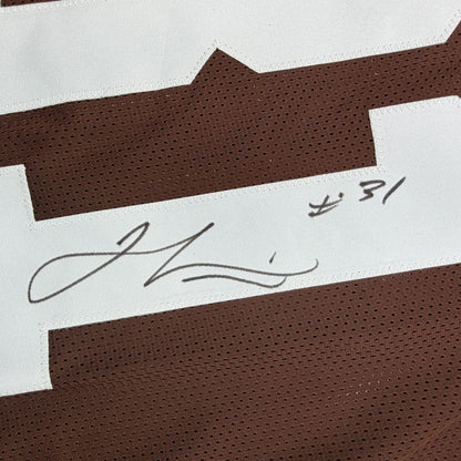 Autographed/Signed Jamal Lewis Cleveland Brown Football Jersey Beckett BAS COA