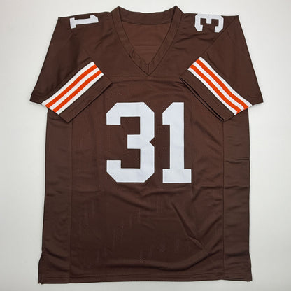 Autographed/Signed Jamal Lewis Cleveland Brown Football Jersey Beckett BAS COA
