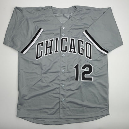 Autographed/Signed Colson Montgomery Chicago Grey Baseball Jersey Beckett BAS COA