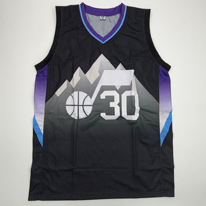Autographed/Signed Kyle Filipowski Utah Black Basketball Jersey Beckett BAS COA