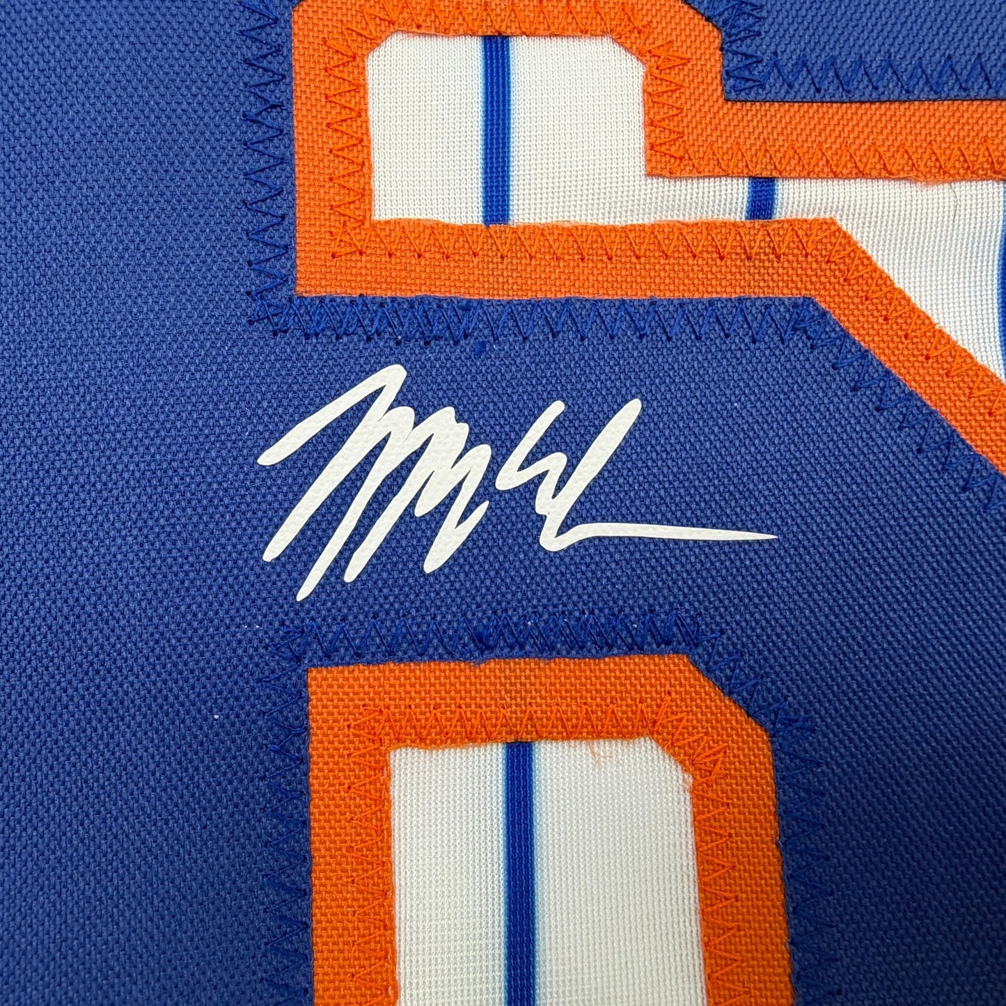 Facsimile Autographed Nolan McLean New York Pinstripe Reprint Laser Auto Baseball Jersey Size Men's XL