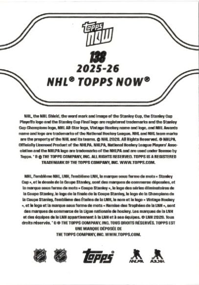 2025 Topps Now Porter Martone #138 Black Ice /10 Logs 1st Career NHL Point in Front of Home Crowd Philadelphia Flyers Rookie RC Hockey Card