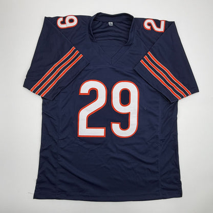 Autographed/Signed Tyrique Stevenson Chicago Blue Football Jersey JSA COA