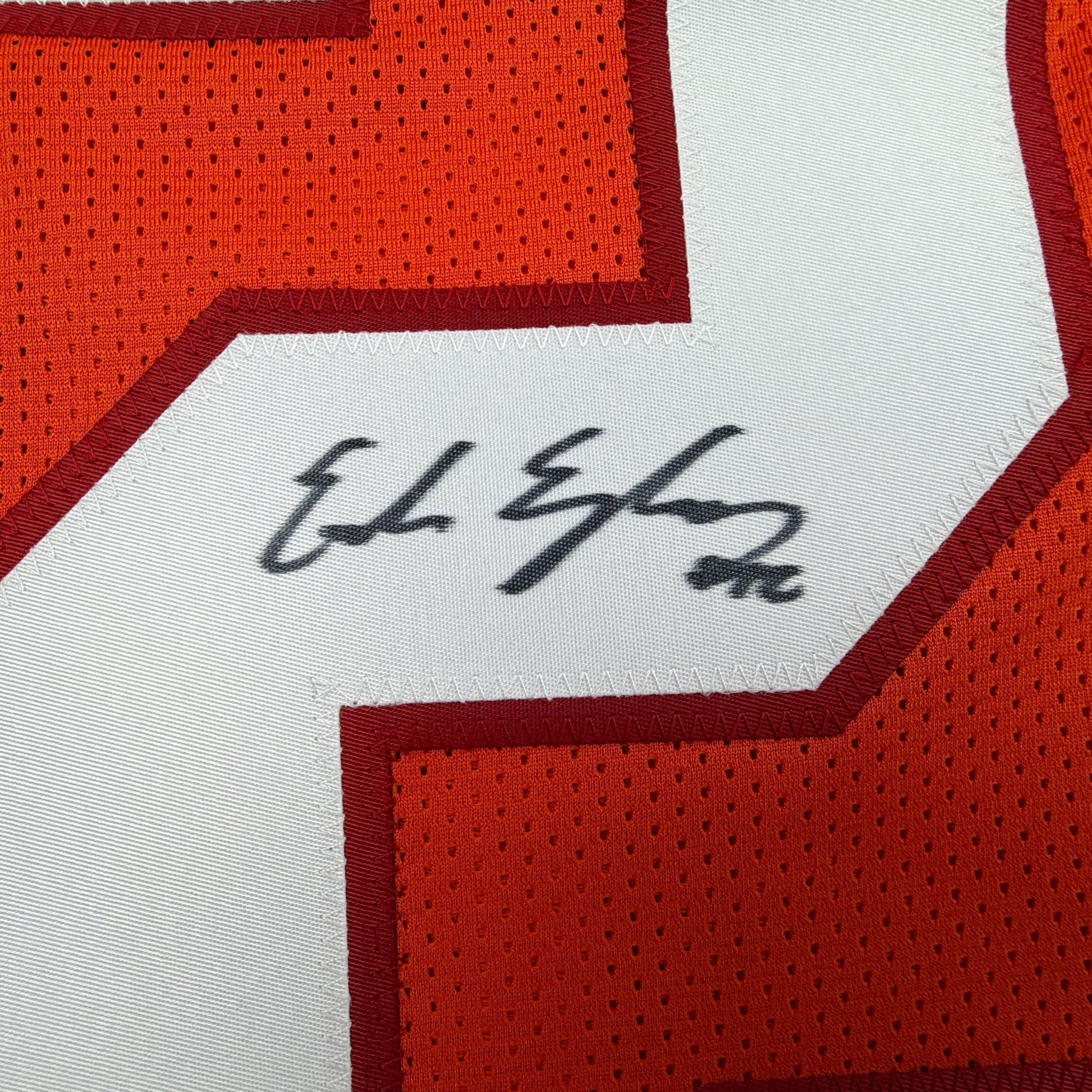 Autographed/Signed Emeka Egbuka Tampa Bay Orange Creamsicle Football Jersey Beckett BAS COA