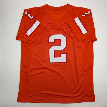 Autographed/Signed Emeka Egbuka Tampa Bay Orange Creamsicle Football Jersey Beckett BAS COA