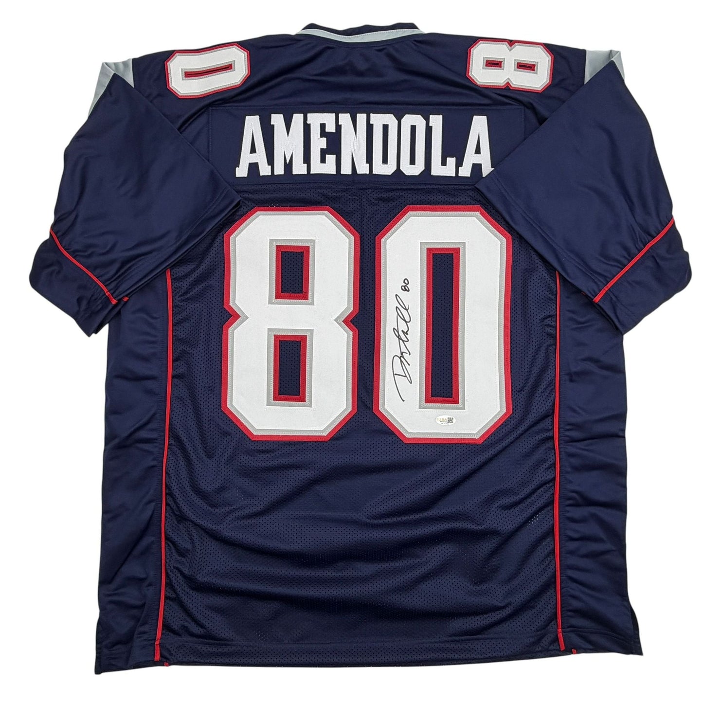 Autographed/Signed Danny Amendola New England Navy Blue Football Jersey JSA COA