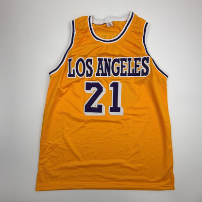 Autographed/Signed Michael Cooper Los Angeles Yellow Basketball Jersey Beckett BAS COA