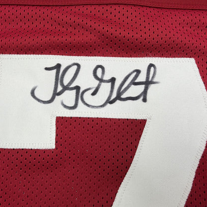 Autographed/Signed Toby Gerhart Stanford Red College Football Jersey JSA COA
