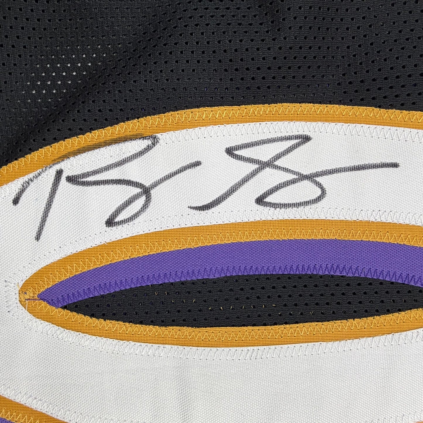 Autographed/Signed Roquan Smith Baltimore Black Football Jersey Beckett BAS COA