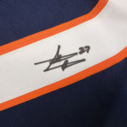 Autographed/Signed Steve Atwater Denver Blue Football Jersey JSA COA