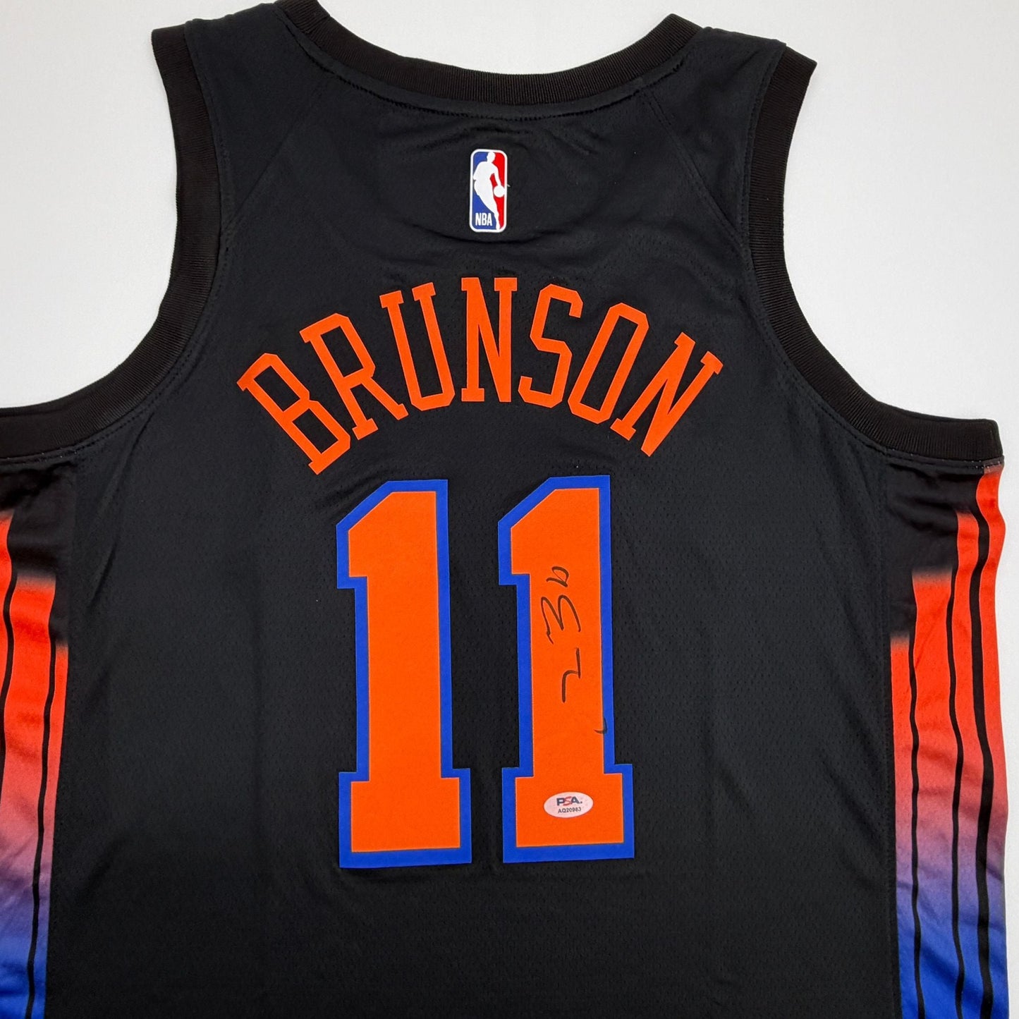 Autographed/Signed Jalen Brunson New York NY Knicks Black Authentic Basketball Jersey PSA/DNA COA