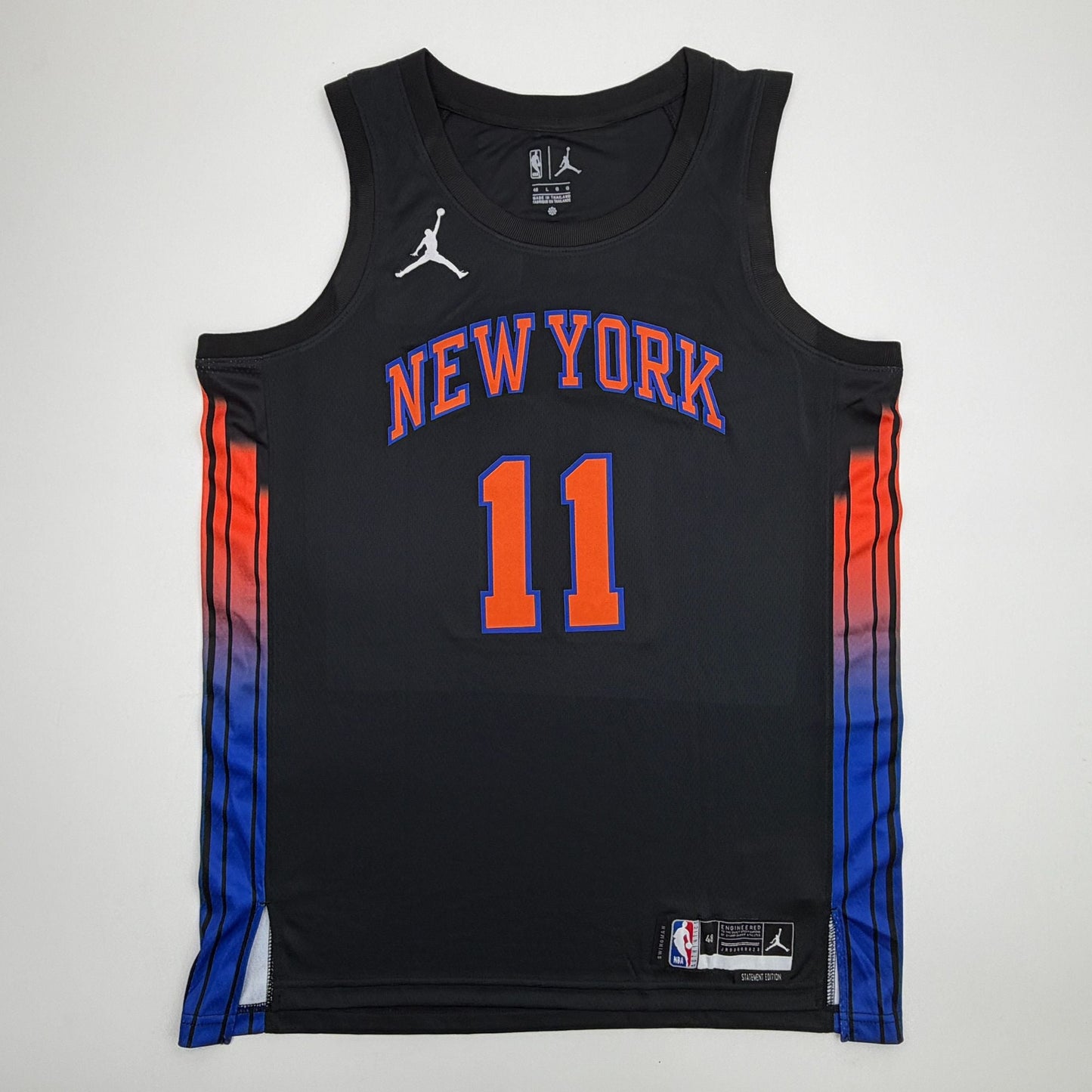 Autographed/Signed Jalen Brunson New York NY Knicks Black Authentic Basketball Jersey PSA/DNA COA