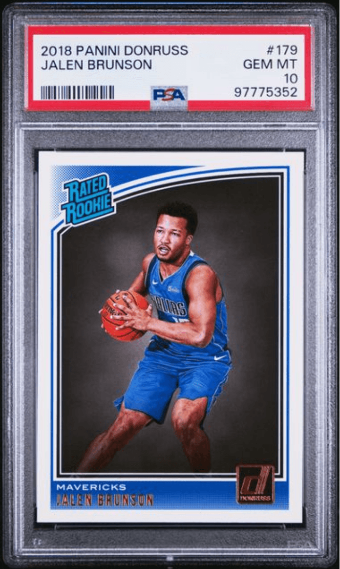Graded 2018 Panini Donruss Jalen Brunson #179 Rookie RC Basketball Card PSA 10 Gem Mint
