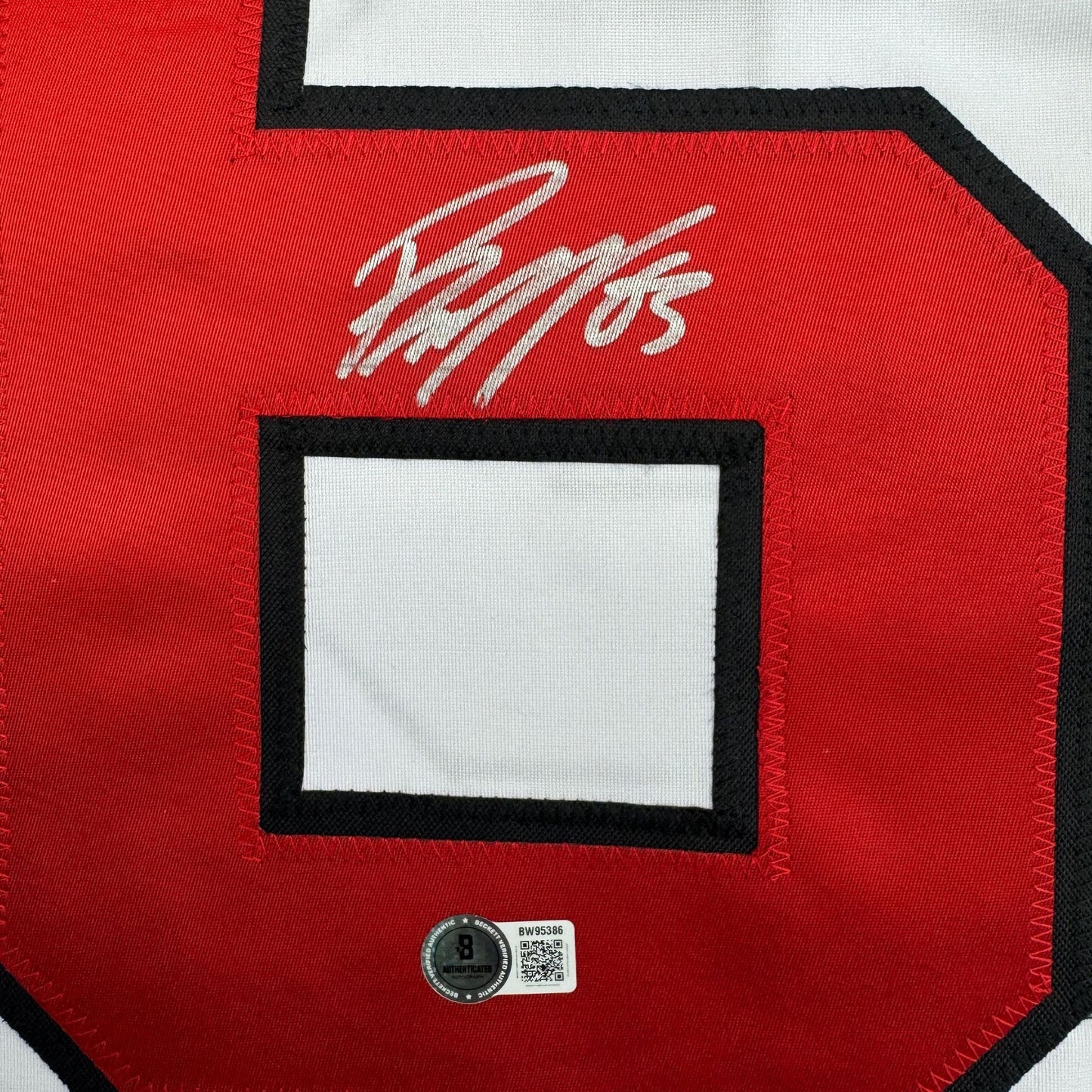 Autographed/Signed Jesper Bratt New Jersey NJ White Hockey Jersey Beckett BAS COA