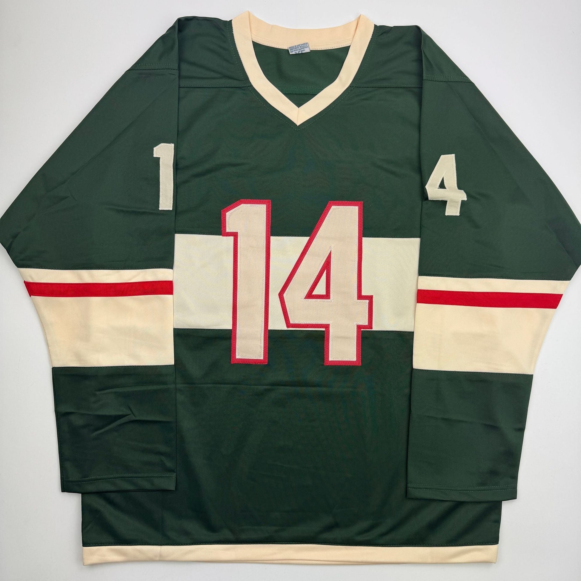 Autographed/Signed Joel Eriksson Ek Minnesota Green Hockey Jersey Beckett BAS COA