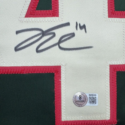 Autographed/Signed Joel Eriksson Ek Minnesota Green Hockey Jersey Beckett BAS COA