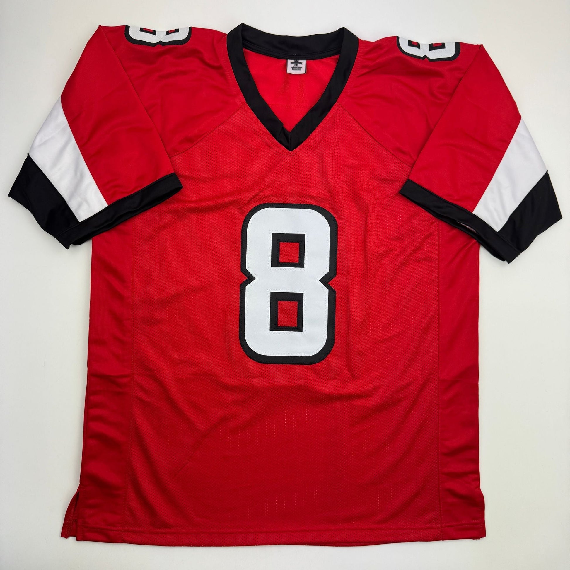 Autographed/Signed Matt Schaub Atlanta Red Football Jersey JSA COA
