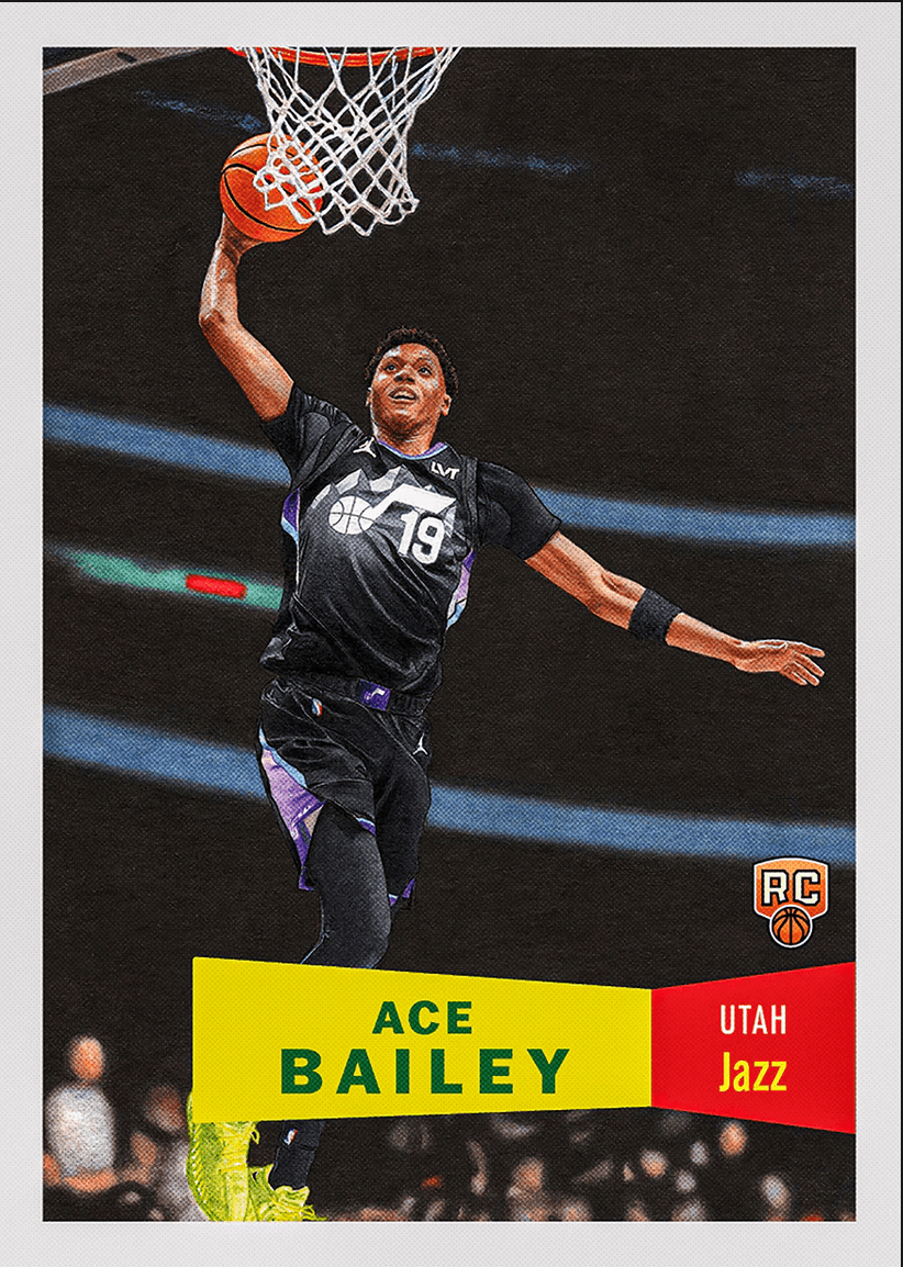 2025 Topps Living Ace Bailey #28 Utah Jazz Rookie RC Basketball Card