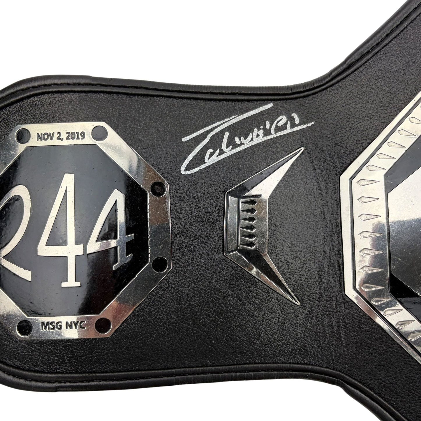 Autographed/Signed Charles Oliveira UFC MMA Ultimate Fighting Replica BMF Championship Belt PSA/DNA COA