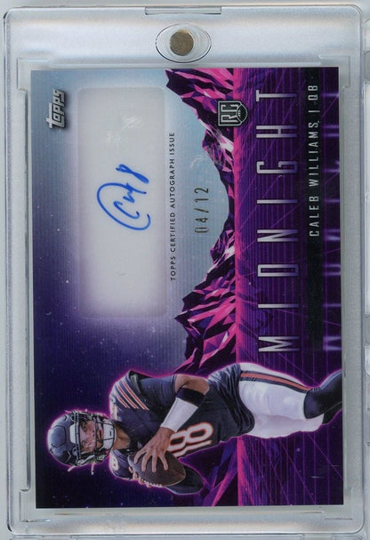 2024 Topps Midnight Caleb Williams #RHSCW /12 Rookie Horizon Auto Rookie RC Football Card