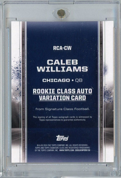 2024 Topps Signature Class Caleb Williams #RCACW /50 Orange Auto Rookie RC Football Card