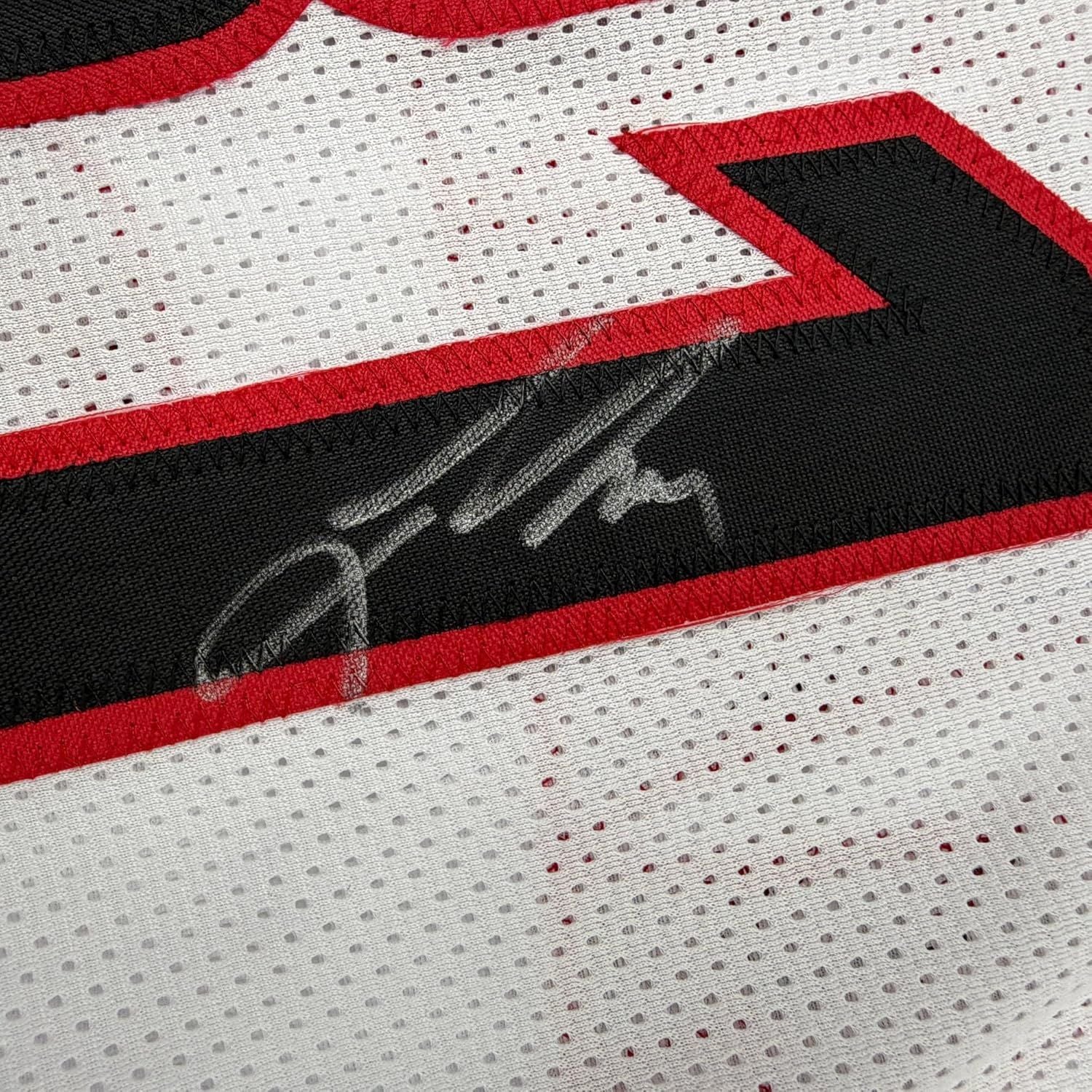 Framed Autographed/Signed Jason Terry 35x39 Arizona White College Basketball Jersey JSA COA