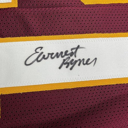 Framed Autographed/Signed Earnest Byner 35x39 Washington Maroon Football Jersey JSA COA