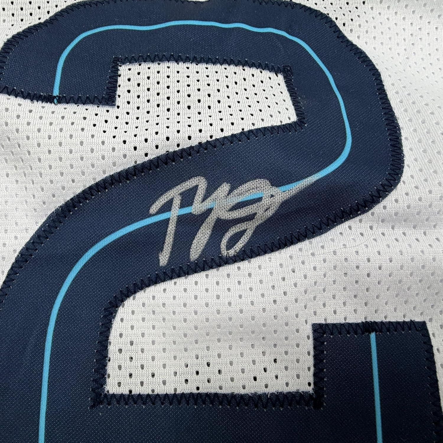 Framed Autographed/Signed Ty Jerome 35x39 Memphis White Basketball Jersey Beckett BAS COA