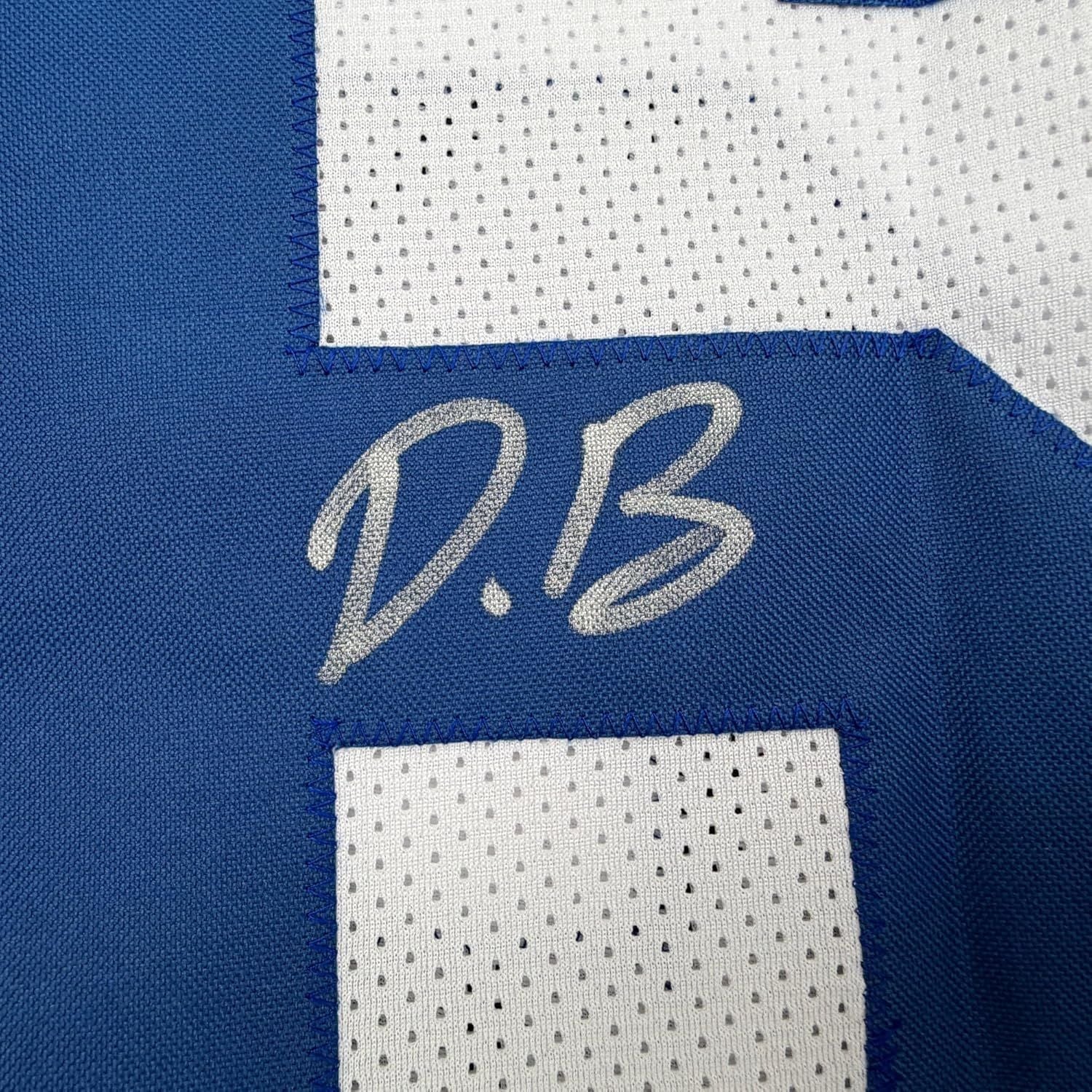 Framed Autographed/Signed Daron Bland 35x39 Dallas White Football Jersey JSA COA