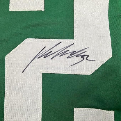 Framed Autographed/Signed Kari Lehtonen 35x39 Dallas Green Hockey Jersey JSA COA