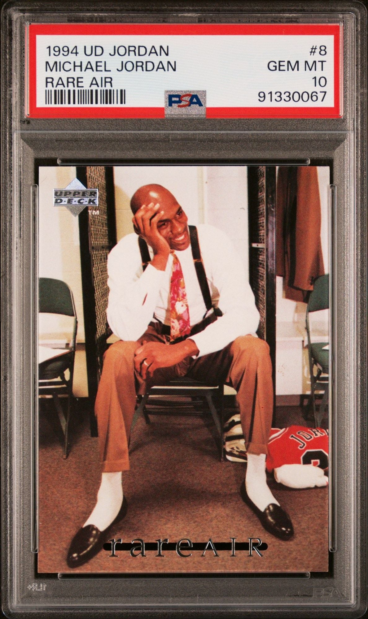 Graded 1994 UD Upper Deck Michael Jordan #8 Rare Air Basketball Card PSA 10 Gem Mint