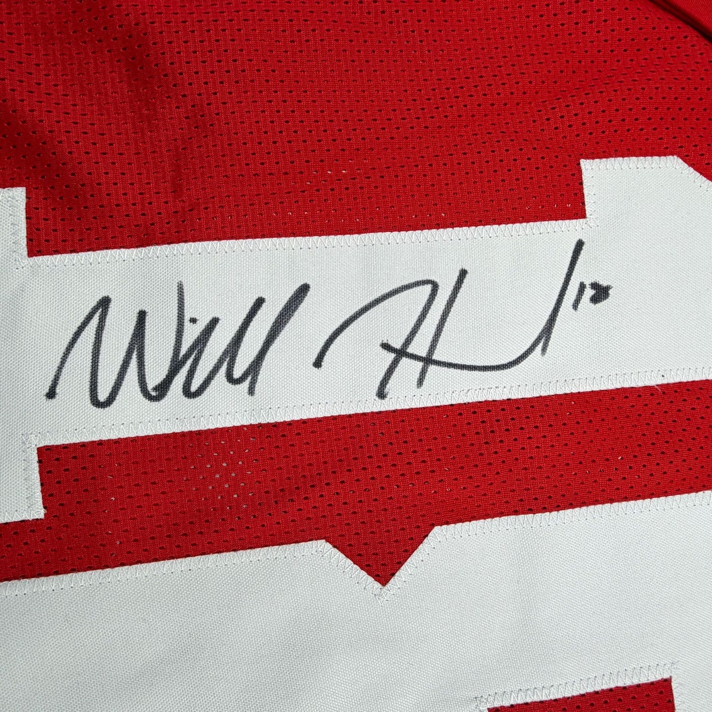 Autographed/Signed Will Howard Ohio State Red College Football Jersey JSA COA