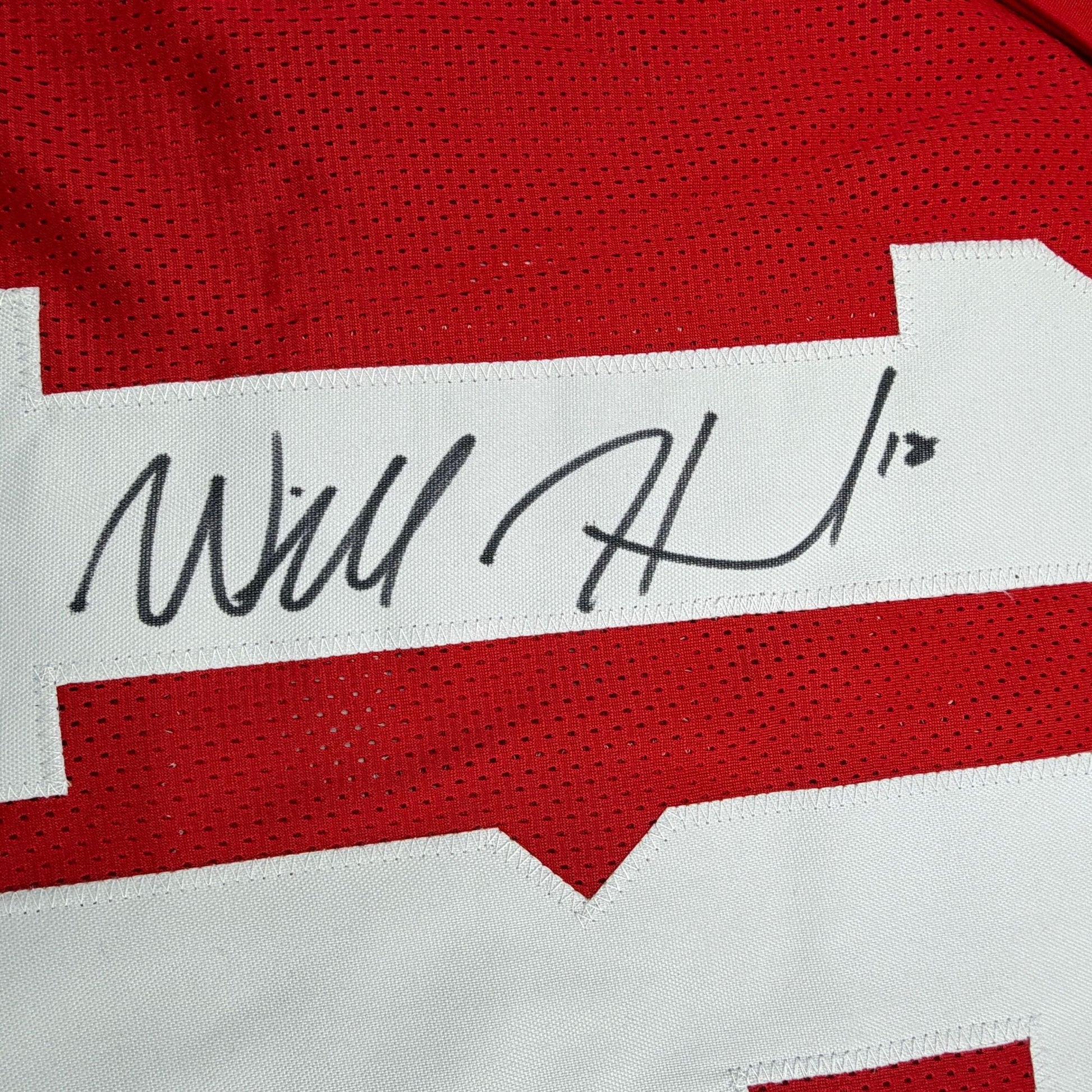 Autographed/Signed Will Howard Ohio State Red College Football Jersey JSA COA