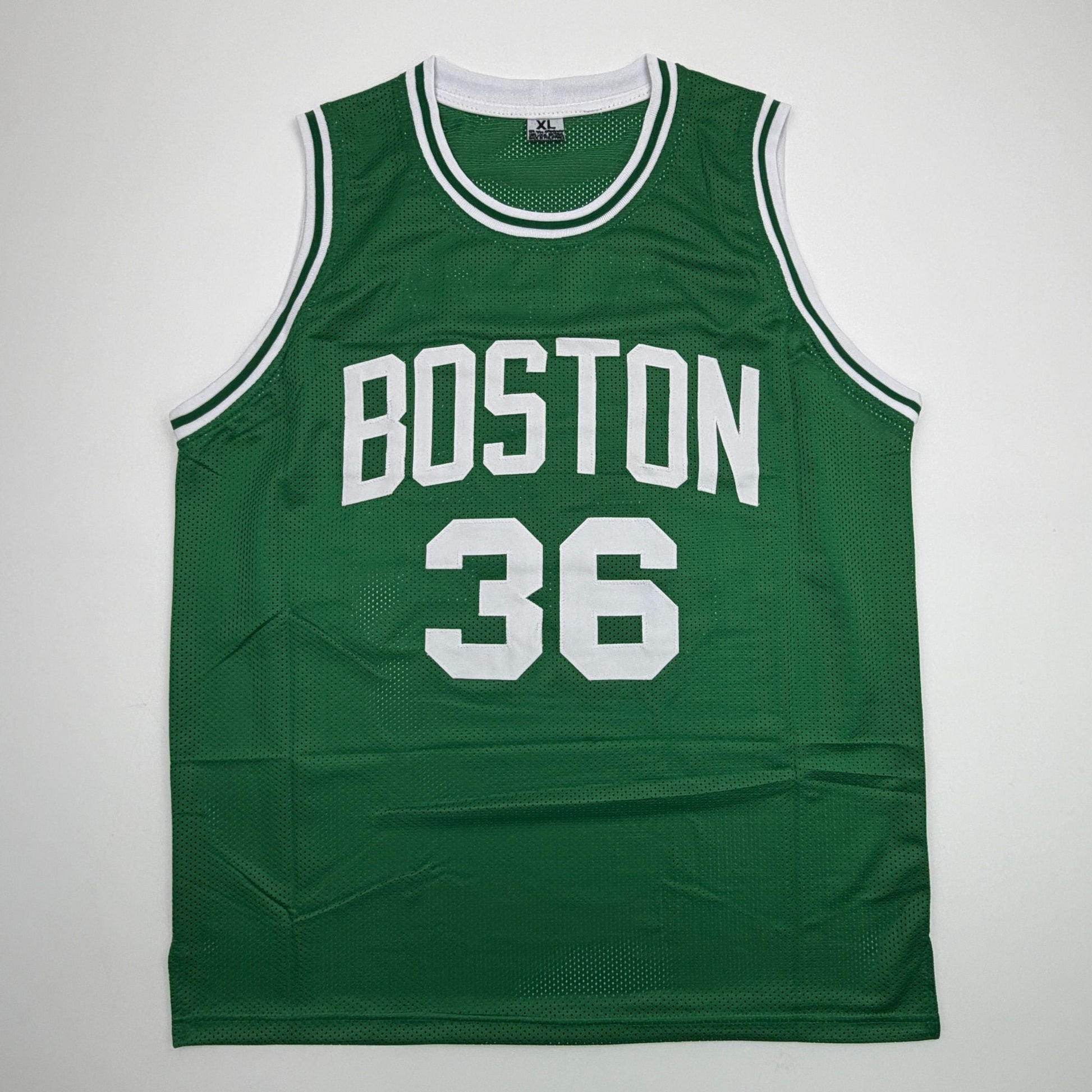 Autographed/Signed Shaquille Shaq O'Neal Boston Green Basketball Jersey Beckett BAS COA