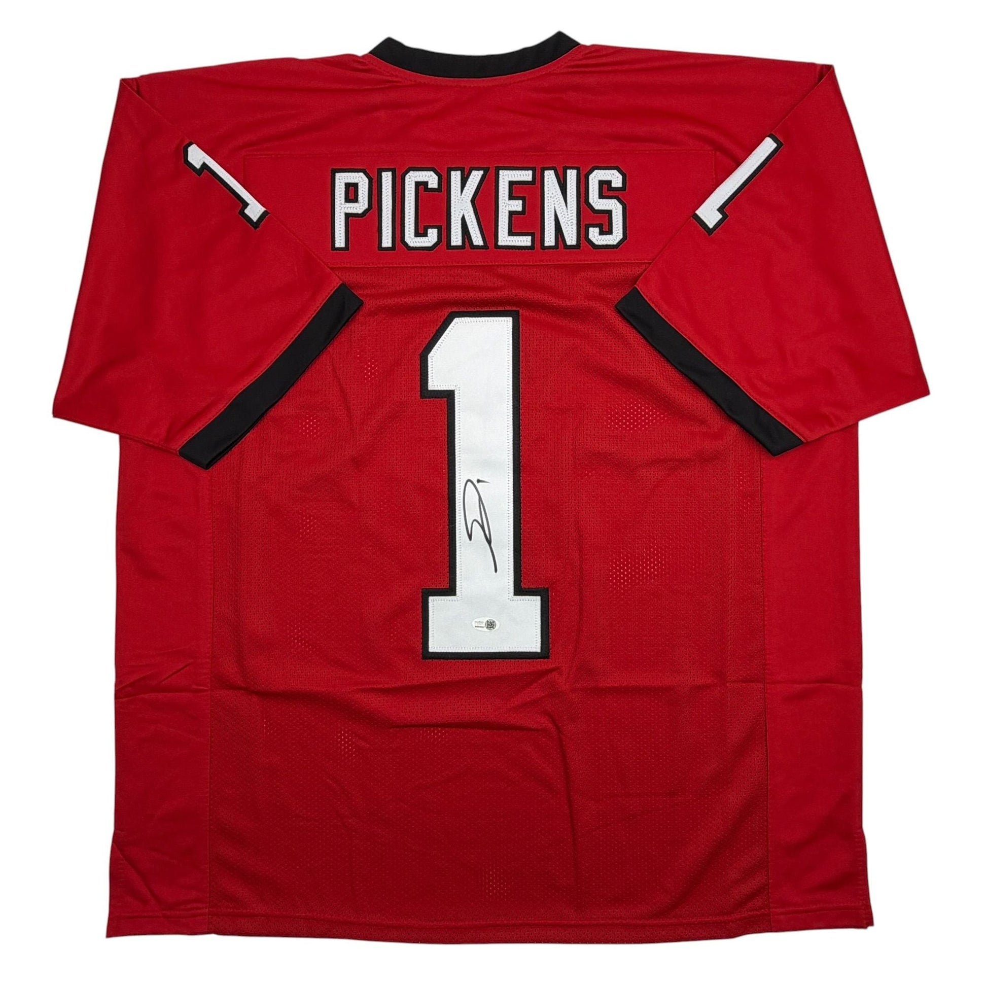 Autographed/Signed George Pickens Georgia Red College Football Jersey JSA COA