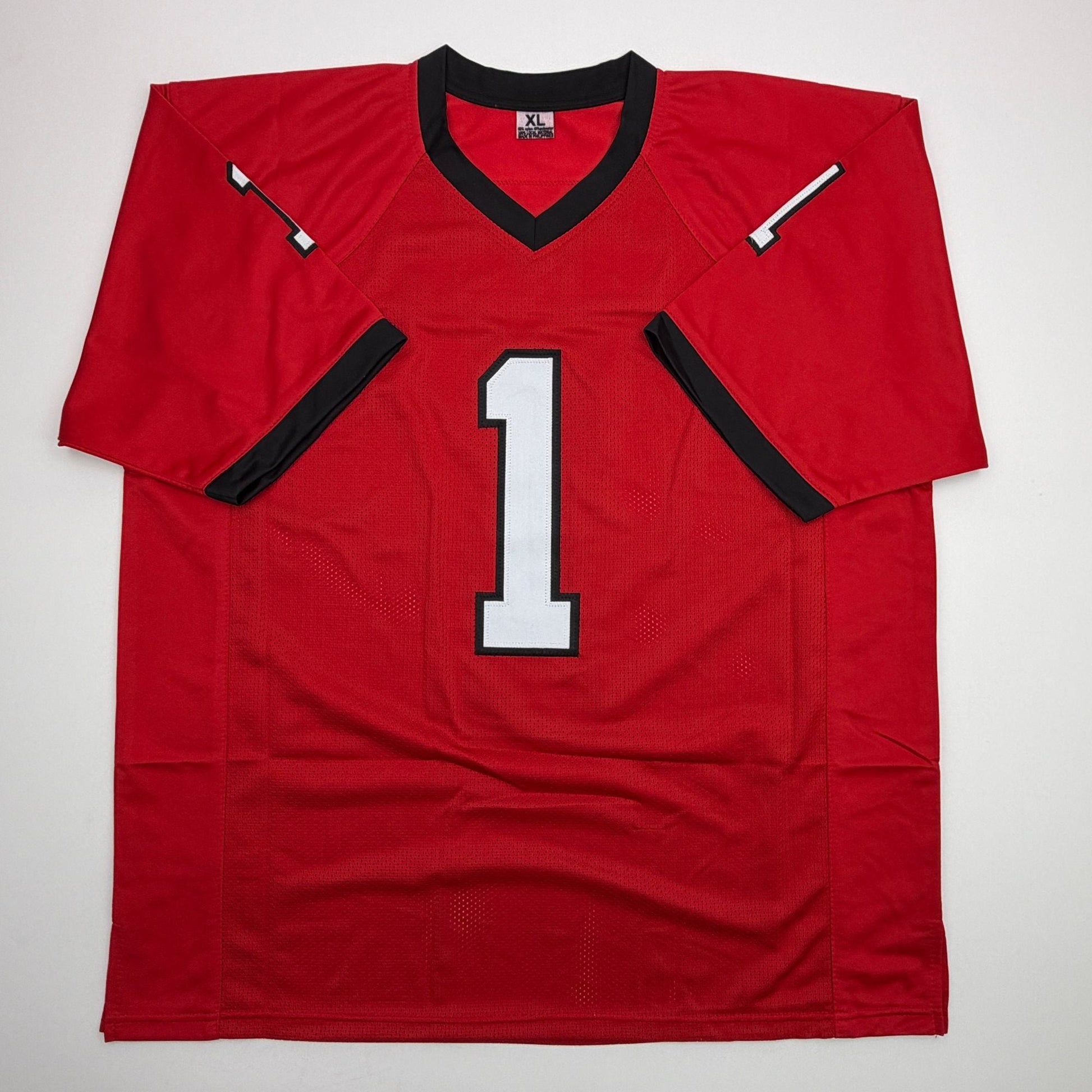 Autographed/Signed George Pickens Georgia Red College Football Jersey JSA COA