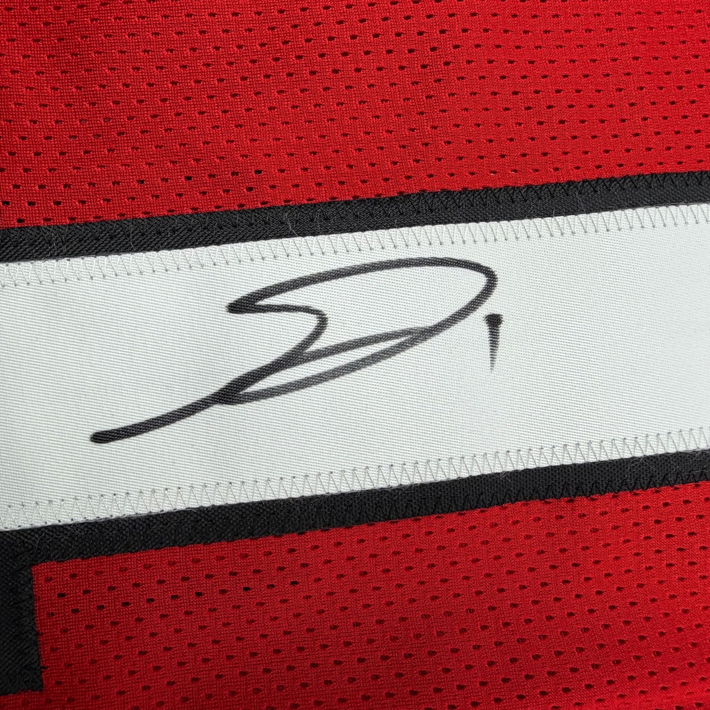 Autographed/Signed George Pickens Georgia Red College Football Jersey JSA COA