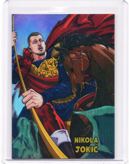 2026 Leaf Nikola Jokic #OVA6 Anime Nation Gold 1/1 Denver Nuggets Basketball Card