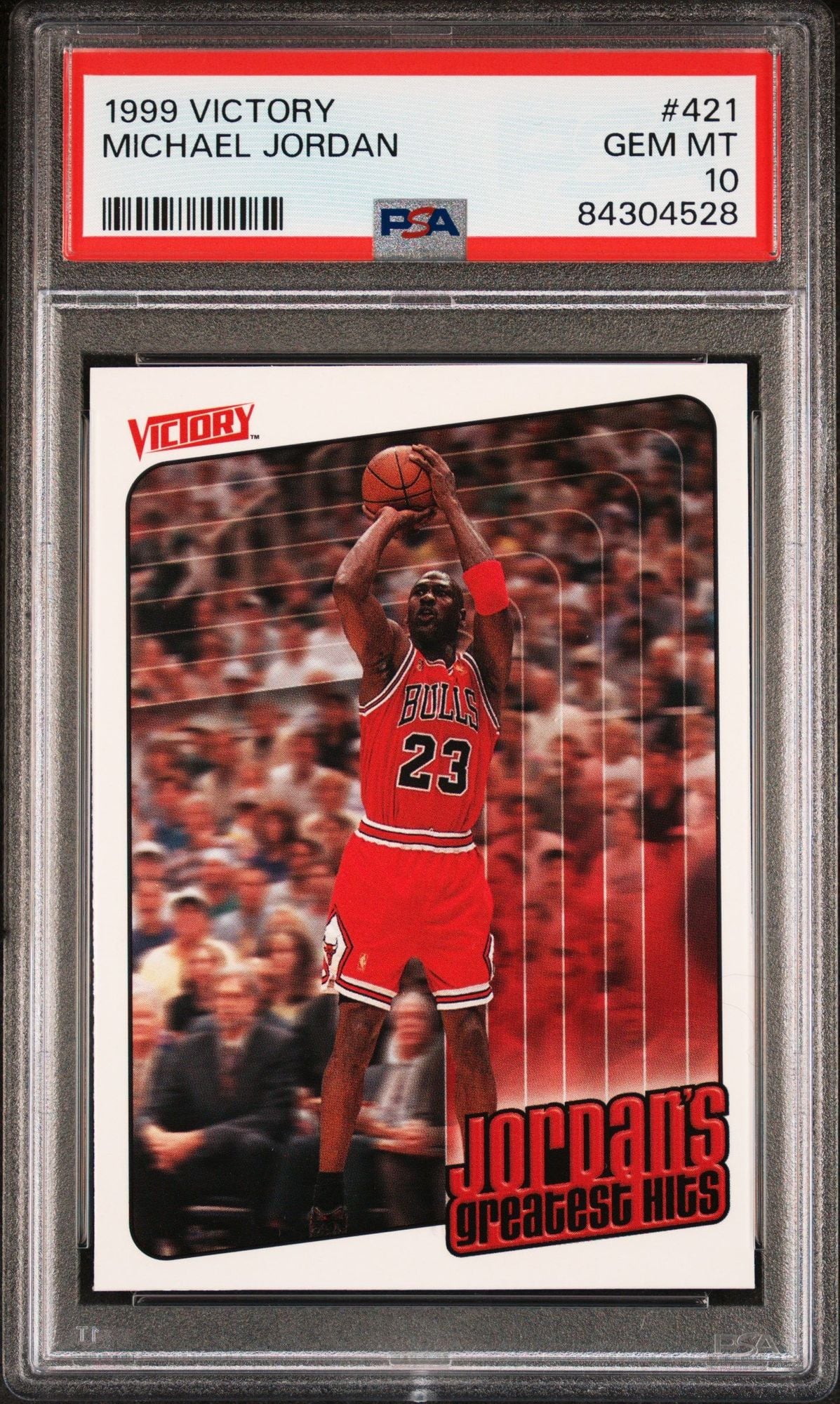 Graded 1991 UD Upper Deck Victory Michael Jordan #421 Greatest Hits Basketball Card PSA 10 Gem Mint