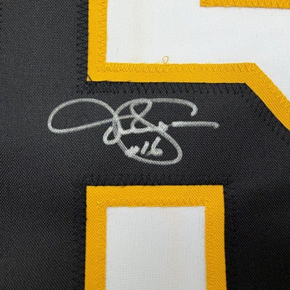 Autographed/Signed Derek Sanderson Boston White Hockey Jersey JSA COA