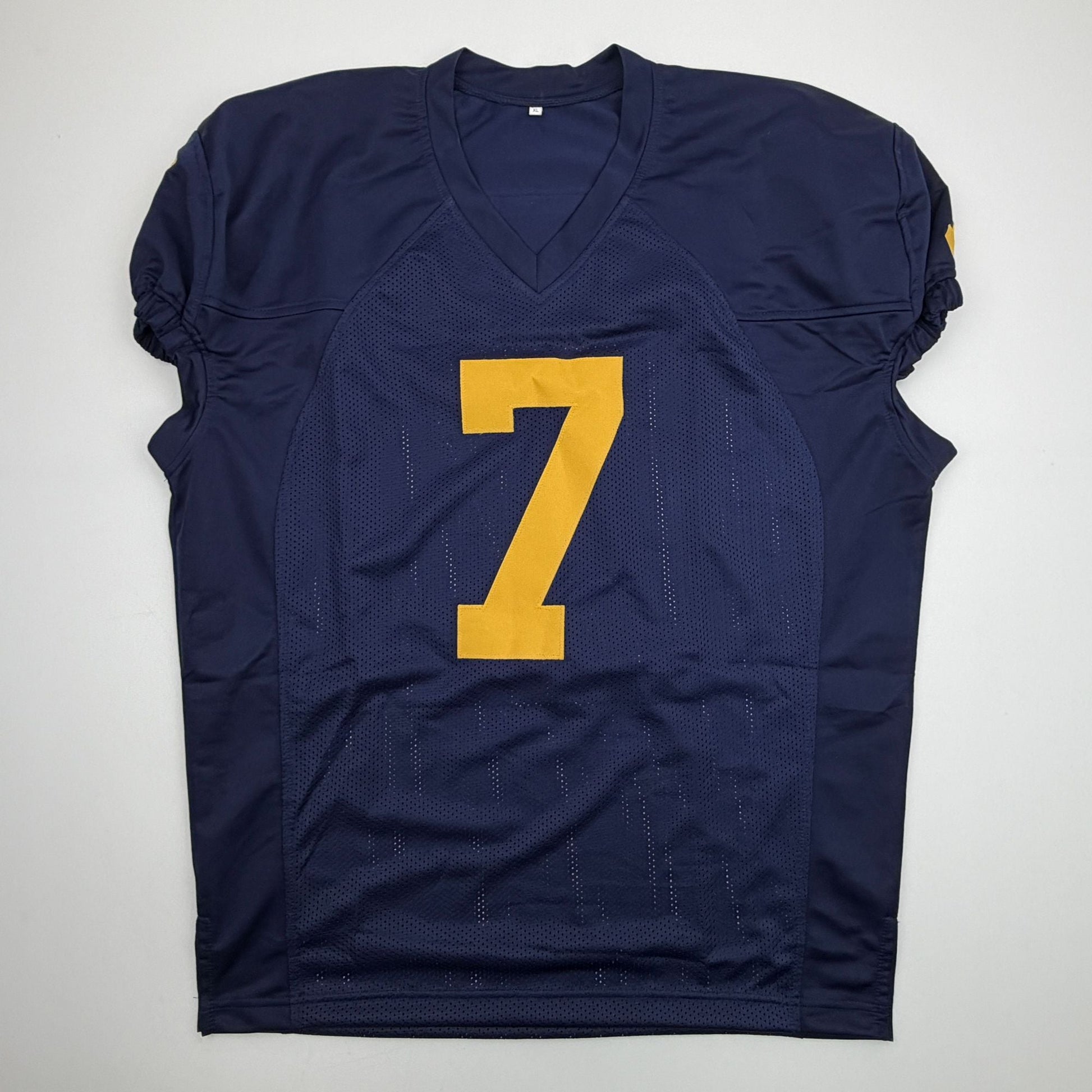 Autographed/Signed Donovan Edwards Michigan Blue College Football Jersey JSA COA