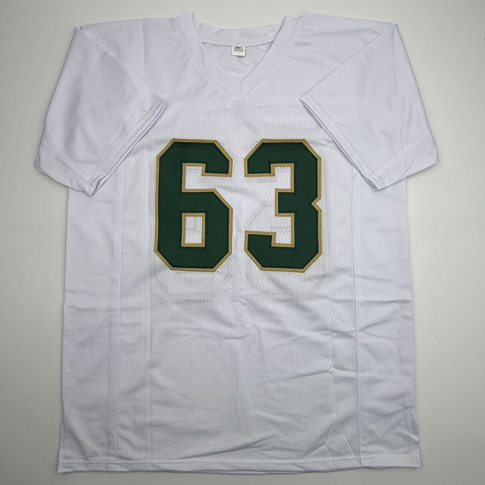 Autographed/Signed Mike Singletary Baylor White College Football Jersey Beckett BAS COA