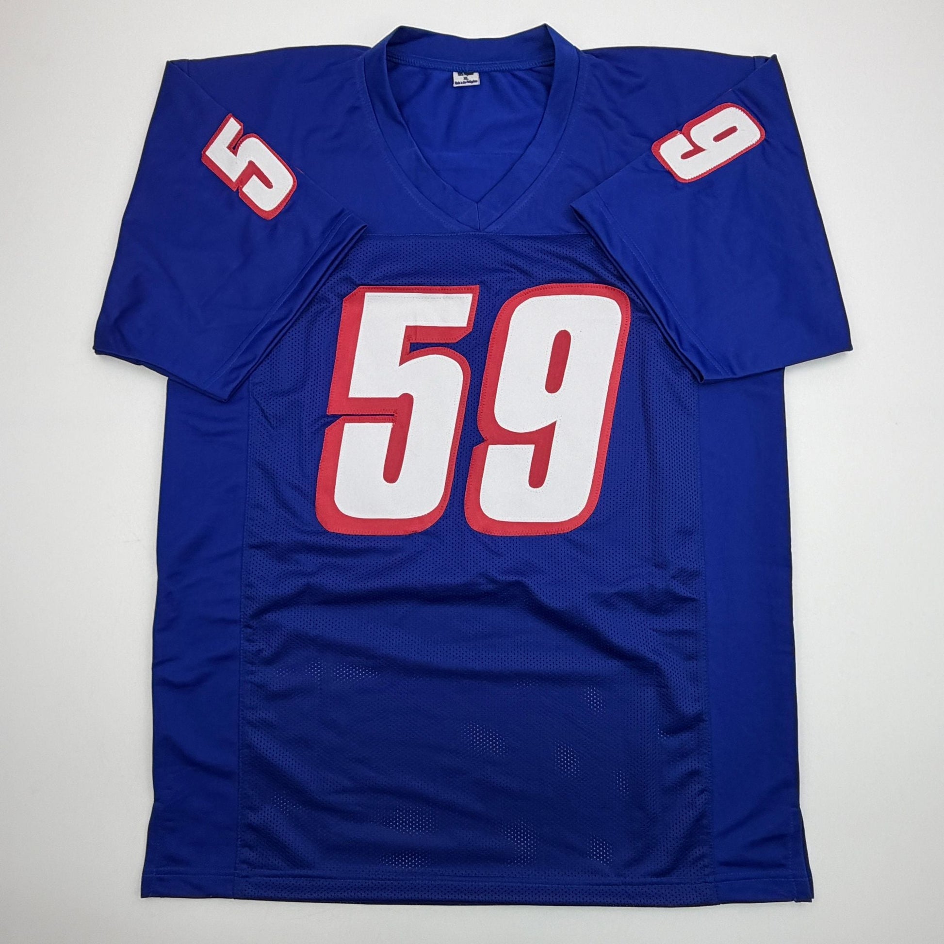 Autographed/Signed Vincent Brown New England Navy Blue Football Jersey JSA COA
