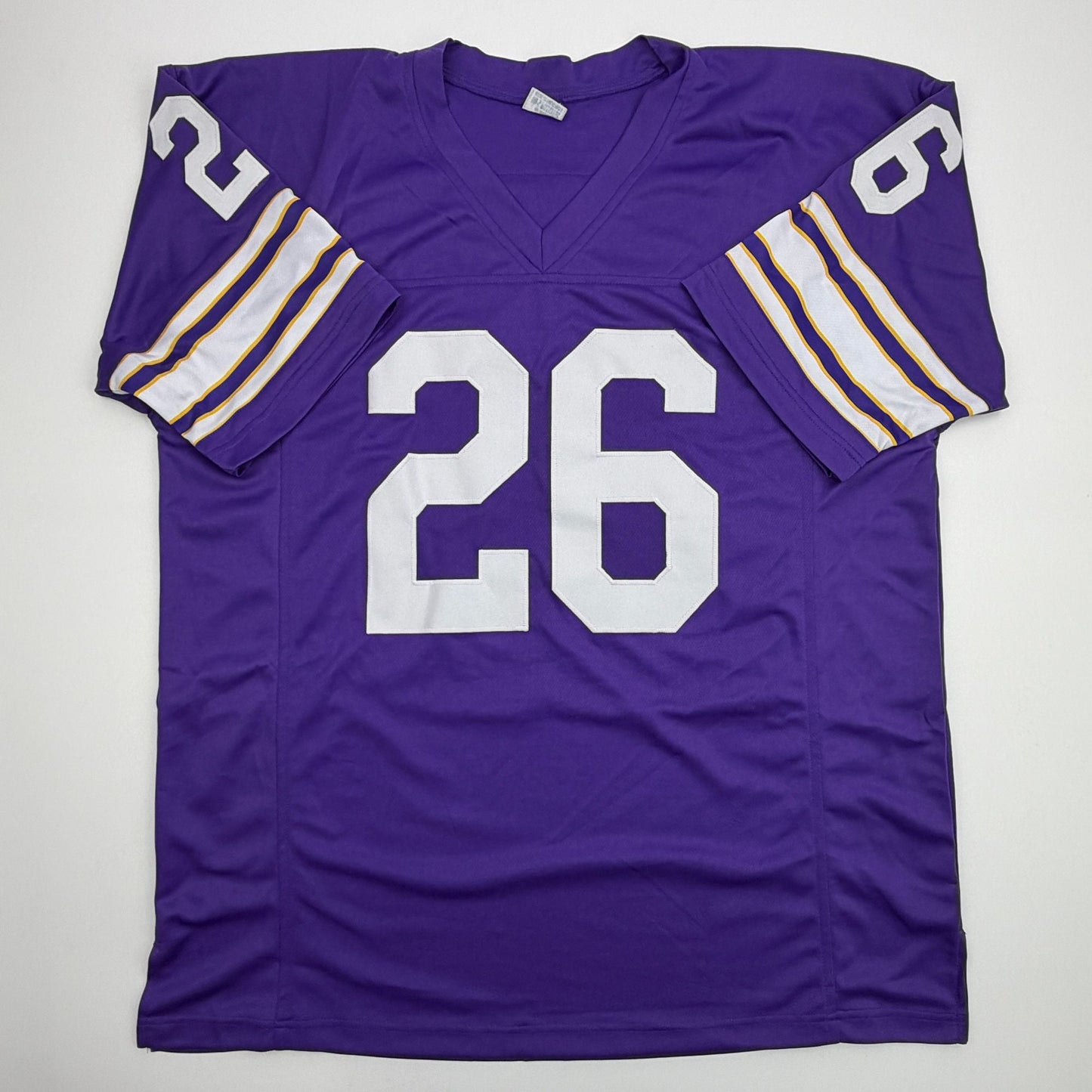 Autographed/Signed Clinton Jones Minnesota Purple Football Jersey JSA COA