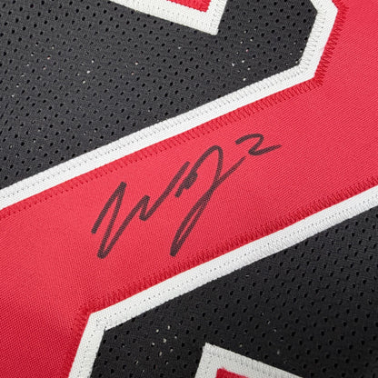 Autographed/Signed Will Johnson Arizona Black Pro Cut Football Jersey Beckett BAS COA