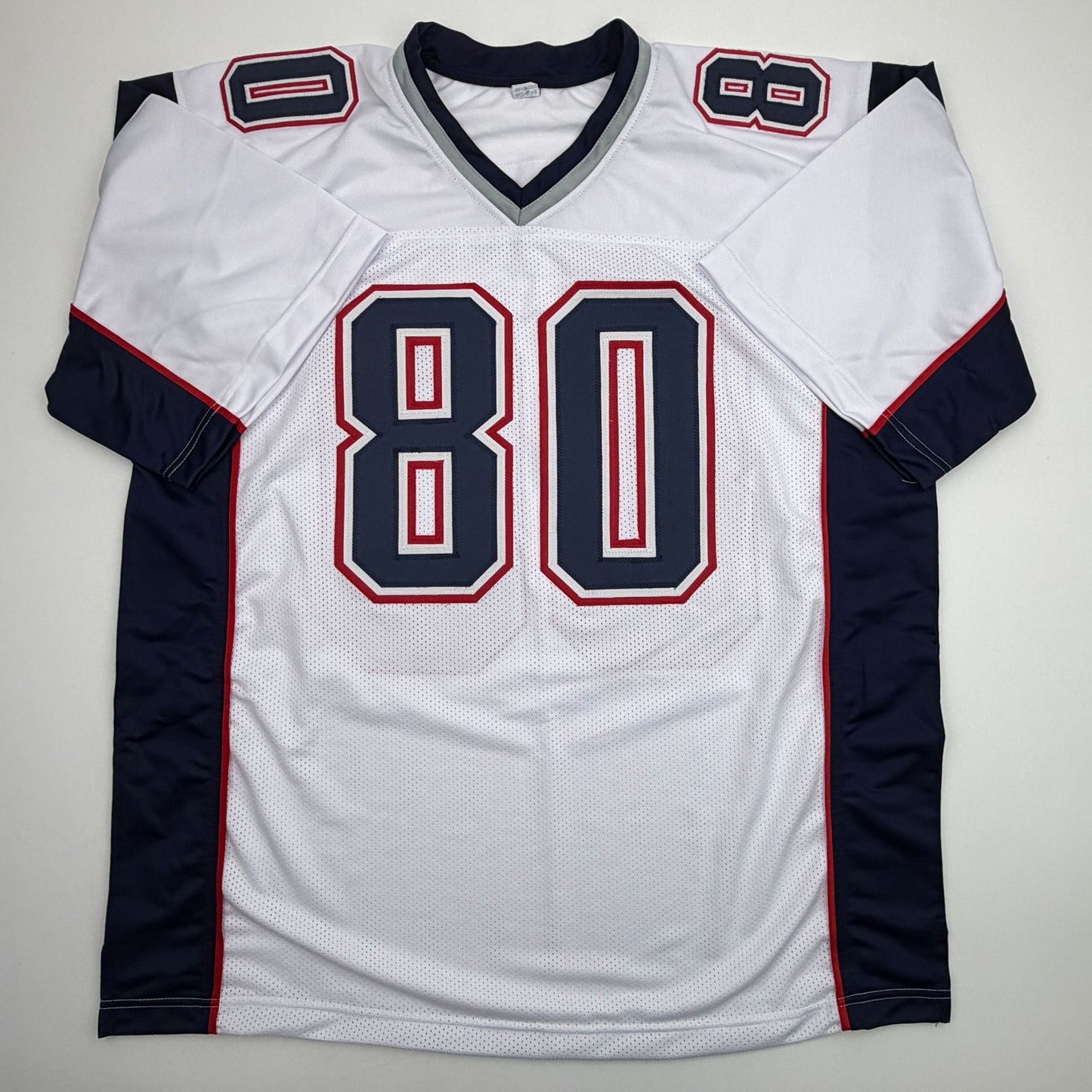 Autographed/Signed Danny Amendola New England White Football Jersey JSA COA