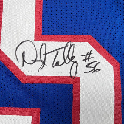 Autographed/Signed Darryl Talley Buffalo Blue Football Jersey JSA COA