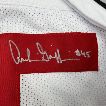 Autographed/Signed Archie Griffin HT 1974/1975 Ohio State White College Football Jersey Beckett BAS COA